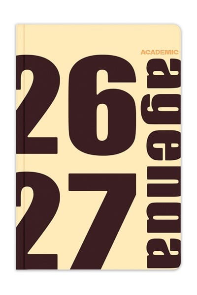 Matt Notebook 2026-2027 B5 Akademik Ajanda 17x24 cm - 17 Aylık Sarı