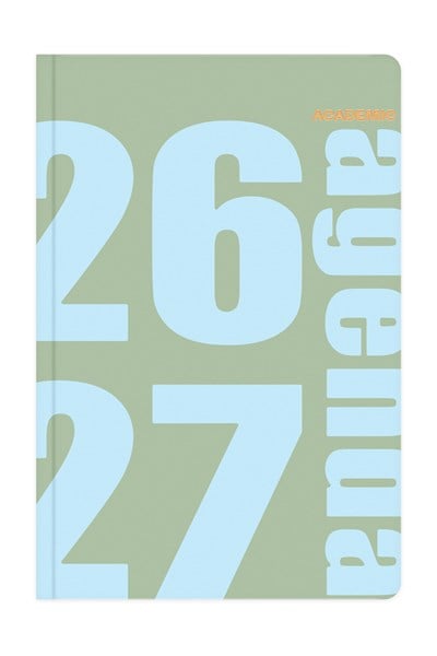 Matt Notebook 2026-2027 B5 Akademik Ajanda 17x24 cm - 17 Aylık Yeşil