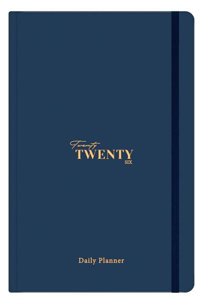 Matt Notebook 2026 Yılı Günlük Ajanda 16x24 cm - 12 Aylık Lacivert