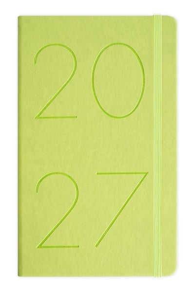 Matt Notebook 2027 Yılı 13x21 cm Günlük Ajanda Yeşil