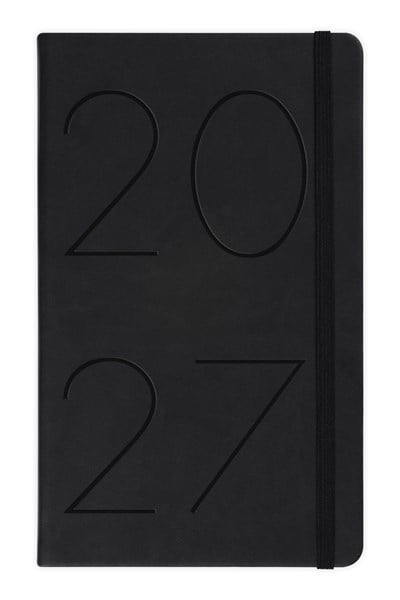 Matt Notebook 2027 Yılı 13x21 cm Günlük Ajanda Siyah