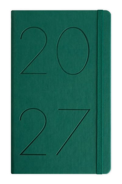 Matt Notebook 2027 Yılı 13x21 cm Günlük Ajanda Koyu Yeşil