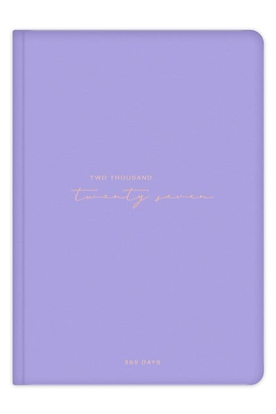 Matt Notebook 2027 Yılı A5 Tam Gün Ajanda 15x22 cm - 365 Gün Lila