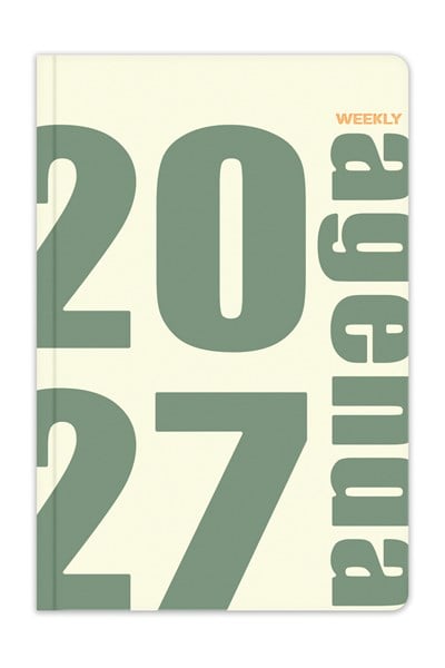 Matt Notebook 2027 Yılı B5 Haftalık Ajanda 17x24 cm - 12 Aylık Sarı