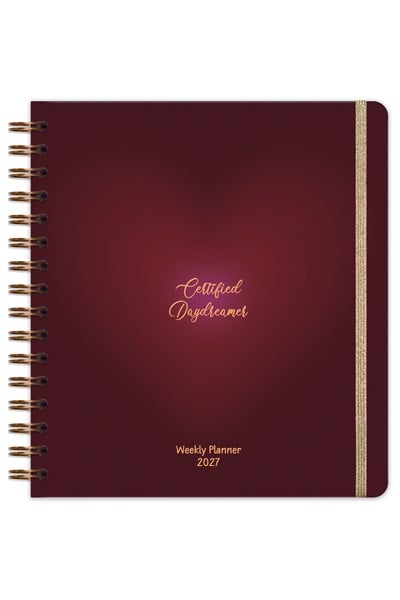 Matt Notebook 2027 Yılı Haftalık Kare Ajanda - 12 Aylık Kalp