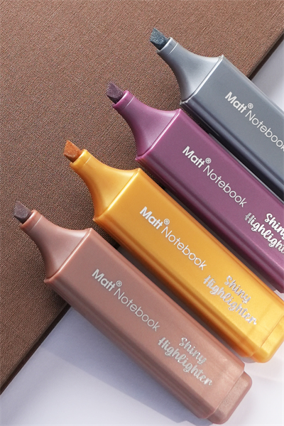 Matt Notebook 4'lü Highlighter Metalik Renk Fosforlu Kalem Seti