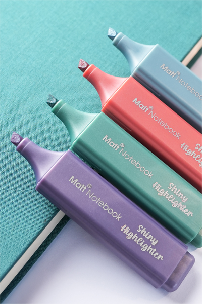 Matt Notebook 4'lü Highlighter Metalik Renk Fosforlu Kalem Seti