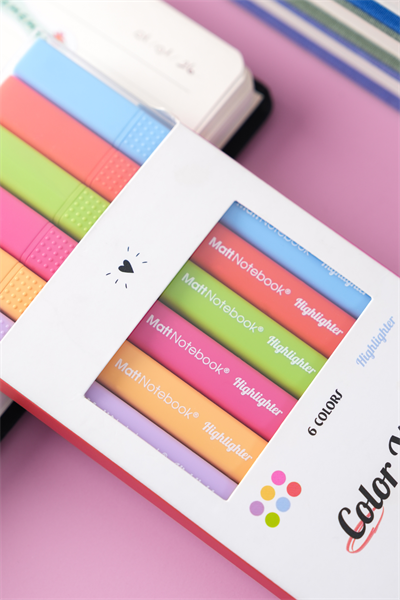 Matt Notebook 6'lı Highlighter Fosforlu Kalem Seti