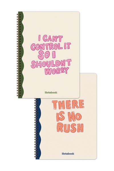 Matt Notebook A4 Spiralli Okul Defteri 80 yaprak 2'li Set – Çizgili & Kareli