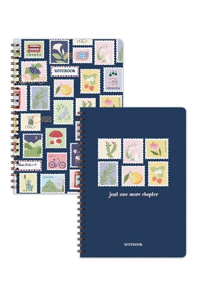 Matt Notebook A5 Spiralli Okul Defteri 80 yaprak 2'li Set – Çizgili & Kareli