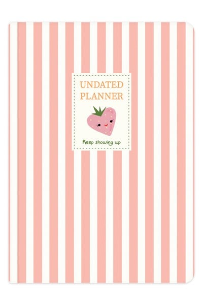 Matt Notebook A5 Süresiz Planlayıcı Ajanda 15x21 cm Motivasyon Sayfalı Çilek