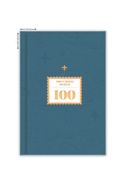 Matt Notebook Gezi & Seyahat Günlüğü - Trip & Travel Journal Mavi