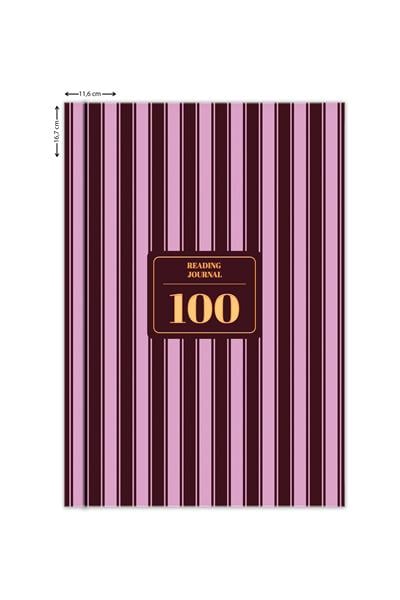 Matt Notebook Kitap Okuma Günlüğü Reading Journal Bordo