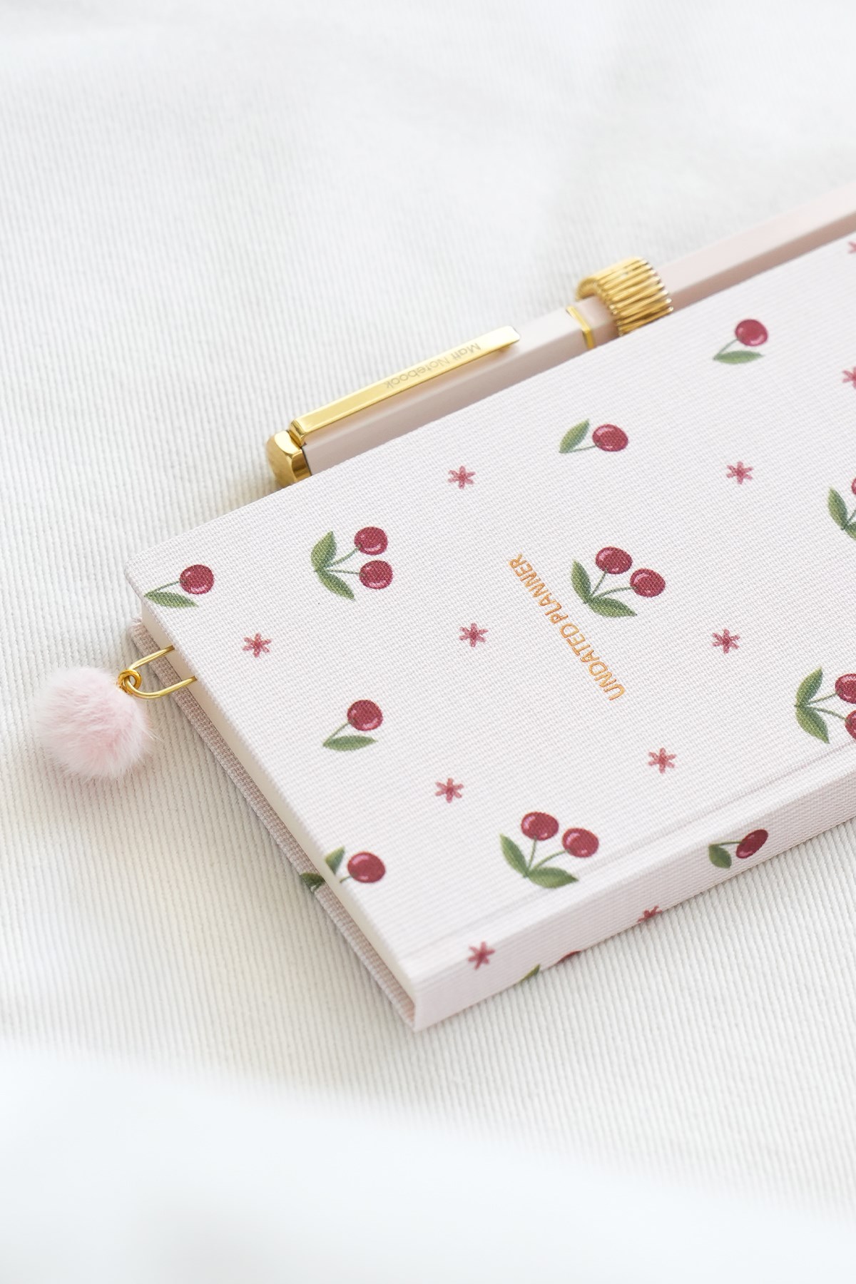 Matt Notebook 9x18 cm Keten Süresiz Haftalık Planlayıcı Kareli Cep