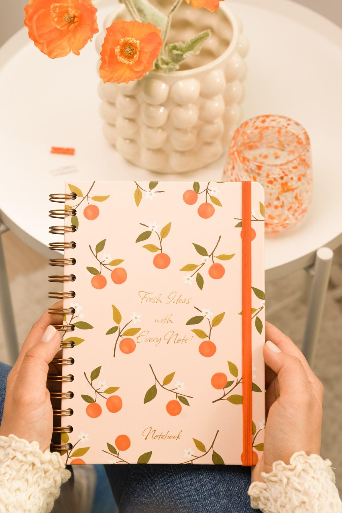 Matt Notebook A5 15x21 cm Spiralli Lastikli Kareli Tarihsiz Not