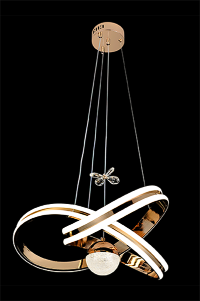 Sarmal 45 cm Gold LED Sarkıt Avize