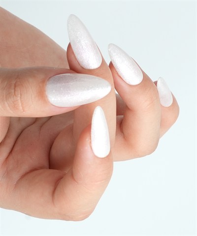 Bridal Glitter Protez Jel Takma  Tırnak - El Yapımı  Kalıcı Oje Nail Art - NC228