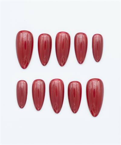 Maroon Love Protez Jel Takma  Tırnak - El Yapımı  Kalıcı Oje Nail Art - NC156