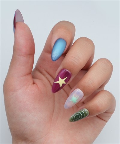 Cheering Beauty - El Yapımı Tekrar Kullanılabilir Protez Takma Tırnak - NC281