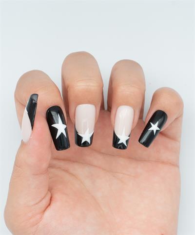 Protez Jel Takma Tırnak - El Yapımı Kalıcı Oje Nail Art - NC168