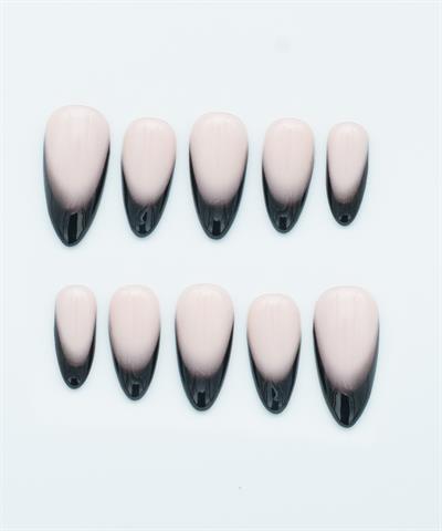 Cyber Soul Protez Jel Takma Tırnak - El Yapımı Kalıcı Oje Nail Art Ombre French - NC160