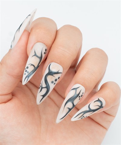 Dirty Ink Protez Jel Takma  Tırnak - El Yapımı  Kalıcı Oje 3D Nail Art - NC240