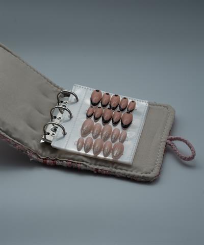Pembe Kumaş Pembe Coquette Tırnak Albümü Kumaş - Halkalı Dosya TA04