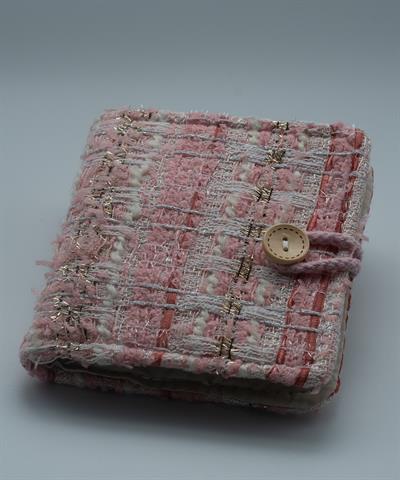 Pembe Kumaş Pembe Coquette Tırnak Albümü Kumaş - Halkalı Dosya TA04