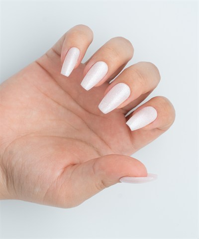 Midnight Shimmer Protez Jel Takma  Tırnak -El Yapımı  Kalıcı Oje Nail Art Cat Eye - NC145