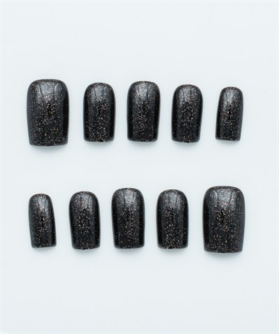 Night Glitter Protez Jel Takma  Tırnak - El Yapımı  Kalıcı Oje Nail Art - NC233
