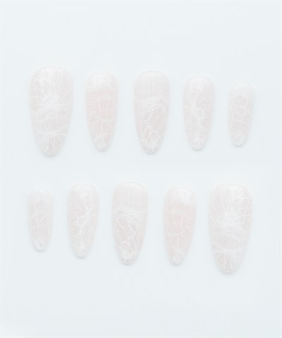 Soft Bridal Lace Protez Jel Takma Tırnak - El Yapımı Kalıcı Oje Nail Art Dantel - NC234