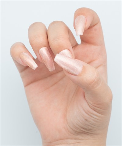Stellar Flash Protez Jel Takma  Tırnak - El Yapımı  Kalıcı Oje Nail Art Cat Eye - NC149