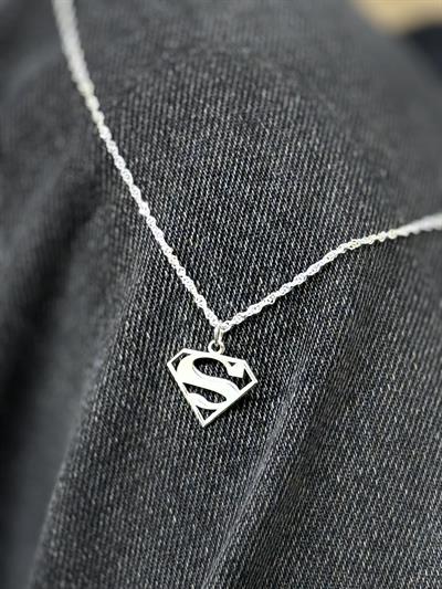 S Harfi Superman Logo Kolye