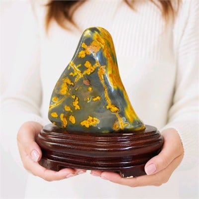 Bumblebee Jasper Taşı Koleksiyonluk Kütle – MNR1238