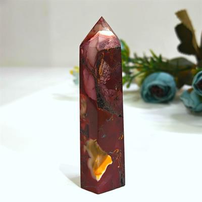Mookaite Jasper Doğal Taş Kule – MNR1145