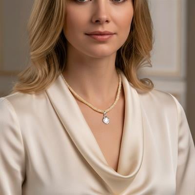 Opal Taşı Özel Tasarım Kolye – DKLY318