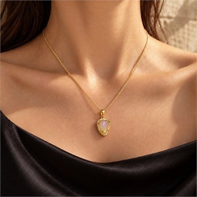 Opal Taşlı Özel Tasarım Kolye – TSR1484