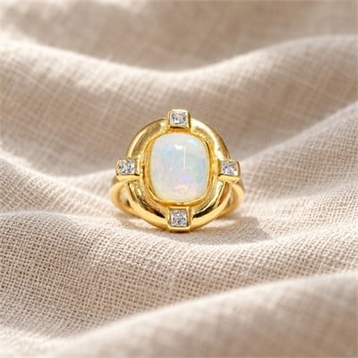 Opal Taşlı Özel Tasarım Yüzük – OTS1283