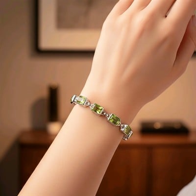 Zebercet (Peridot) Özel Tasarım Bileklik – OTB224