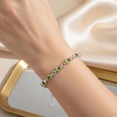 Zebercet (Peridot) Özel Tasarım Bileklik – OTB223