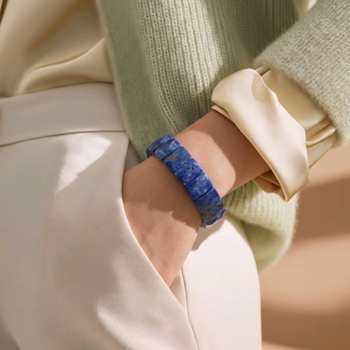lapis lazuli dogal tas bileklik blk1040 lapis bracelet