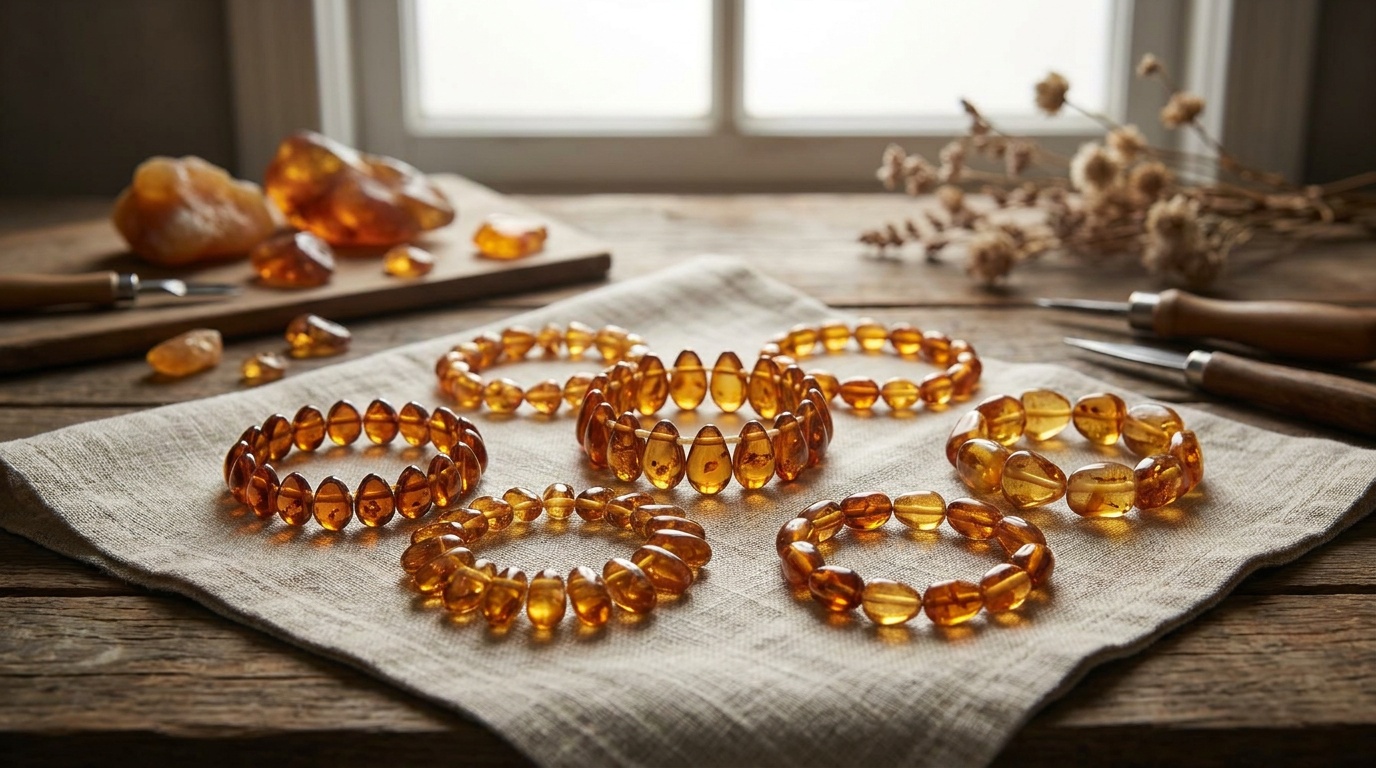 Damla Kehribar,Bileklik Modelleri,Mücevherat Tasarımı