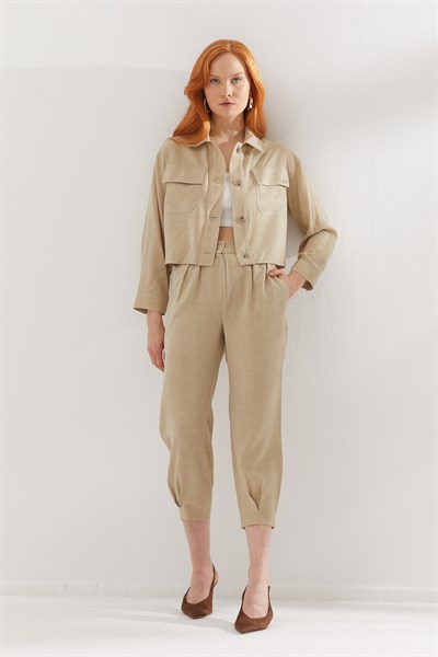 Cep Detaylı İkili Takım Somon