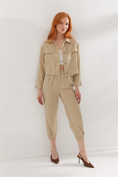 Cep Detaylı İkili Takım Somon