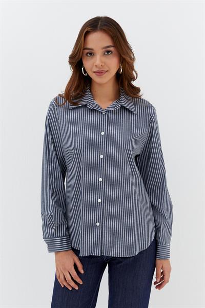 Çizgili Gömlek Siyah/ Beyaz