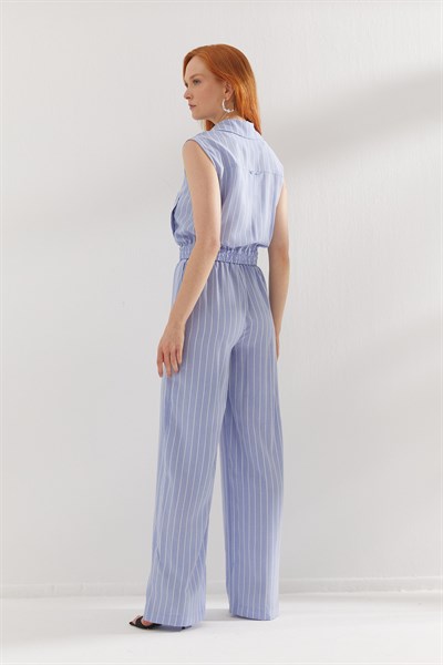 Çizgili Takım Mavi