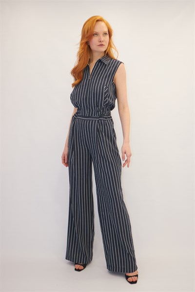 Çizgili Takım Lacivert