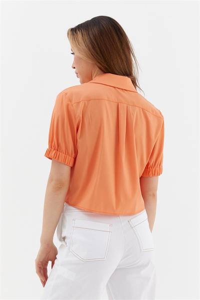 Crop Gömlek Turuncu