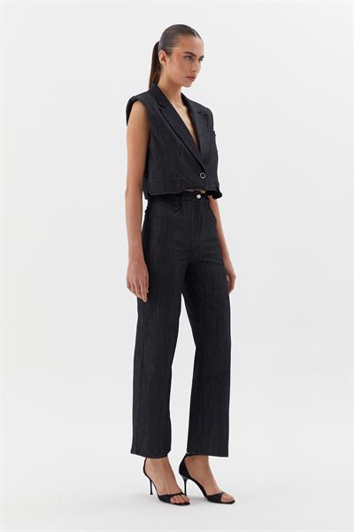 Düz Slim Pantolon Siyah