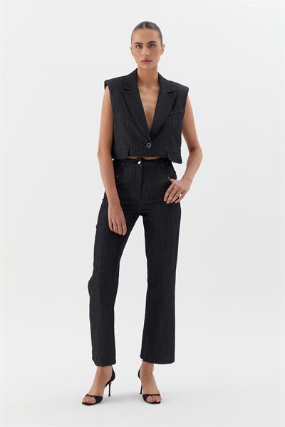 Düz Slim Pantolon Siyah